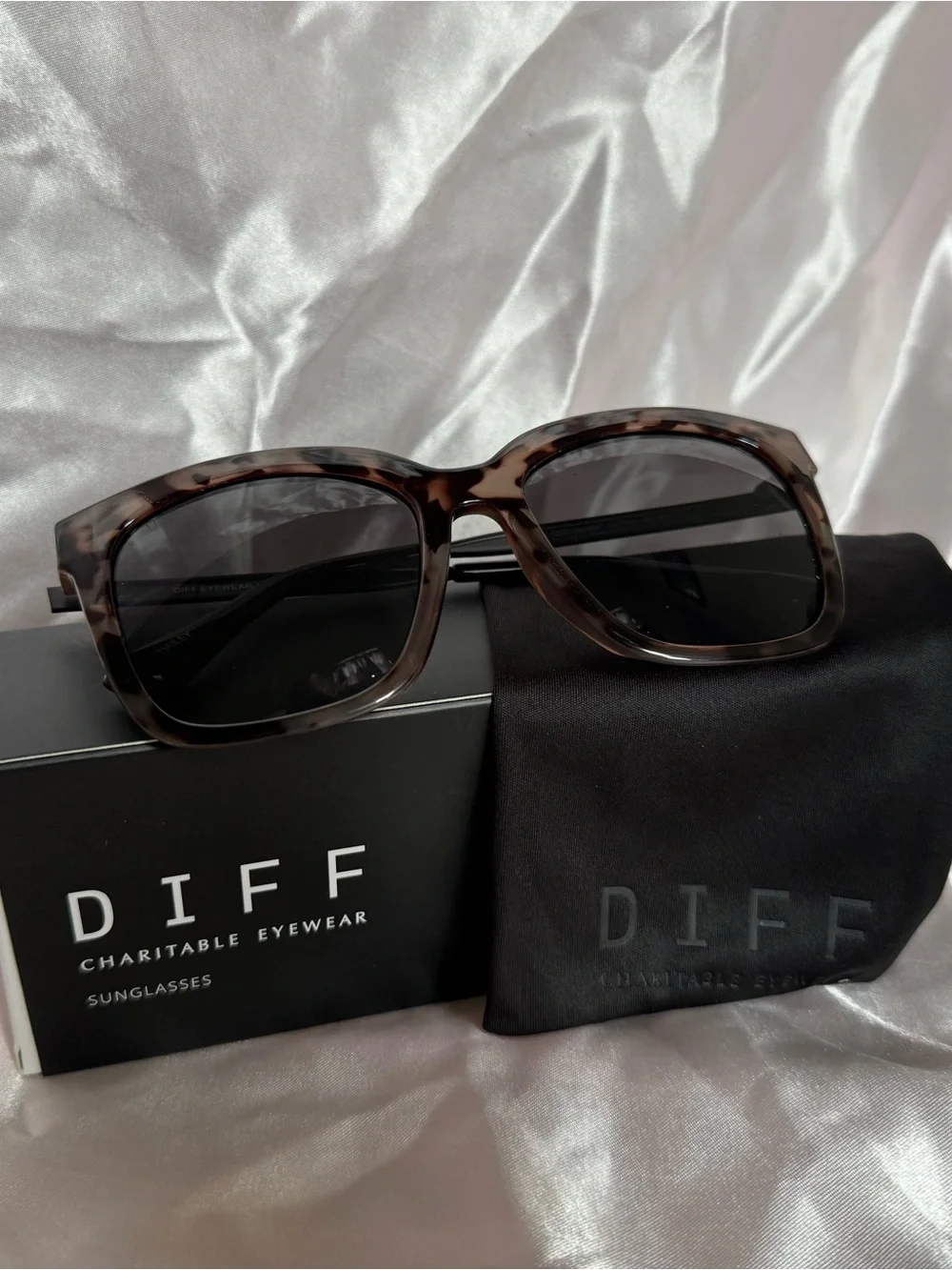 Diff Eyewear “Hailey” Tortoiseshell Sunglasses - New with Box